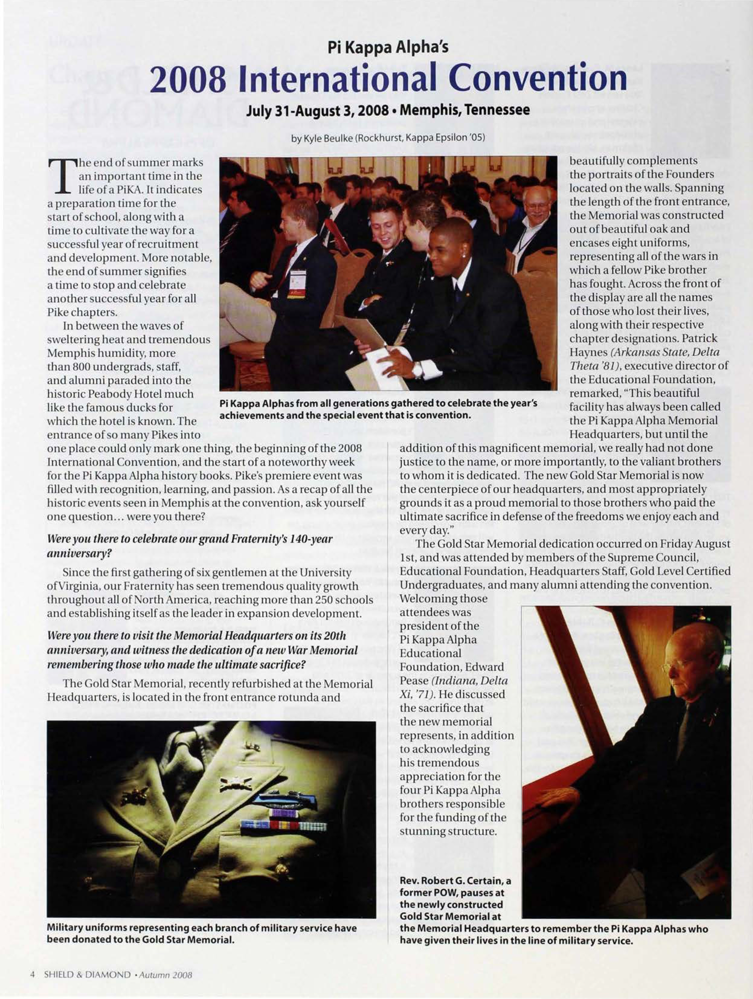 Pi Kappa Alpha's: 2008 International Convention